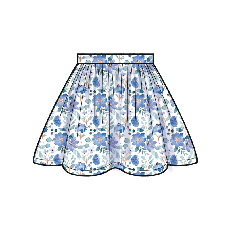 Patron Simplicity 3044.HH (3-6) - Ensemble enfant : veste à volants, hauts & jupes