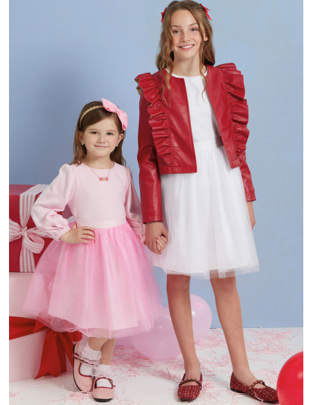 Patron Simplicity 3044.HH (3-6) - Ensemble enfant : veste à volants, hauts & jupes