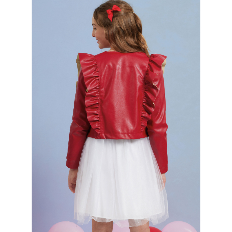 Patron Simplicity 3044.K5 (7-14) - Ensemble enfant : veste à volants, hauts & jupes