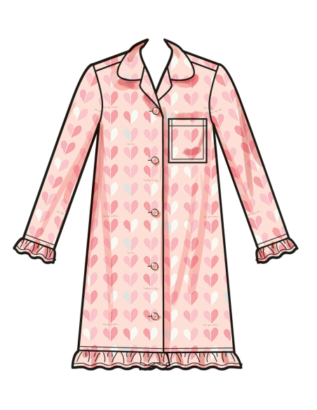 Patron Simplicity 3045.K5 (7-14) - Ensemble lounge enfant : hauts, robe, shorts & pantalons