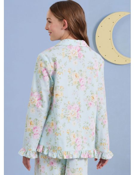 Patron Simplicity 3045.K5 (7-14) - Ensemble lounge enfant : hauts, robe, shorts & pantalons