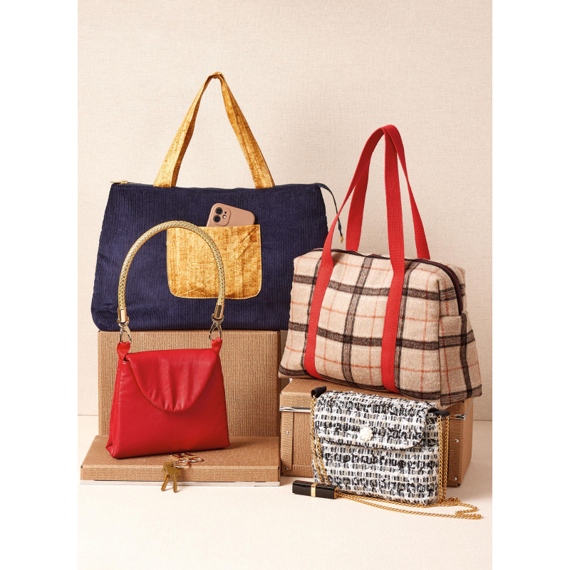 Patron Simplicity 3052 - Sacs & pochettes variés faciles à coudre