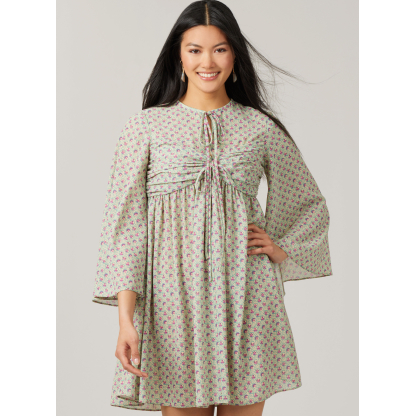 Patron McCall's 8602.K5 (36-44) - Robe babydoll à manches variées 2