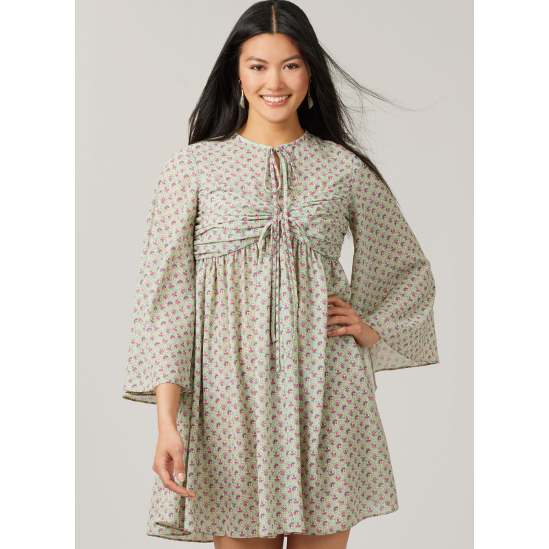 Patron McCall's 8602.K5 (36-44) - Robe babydoll à manches variées