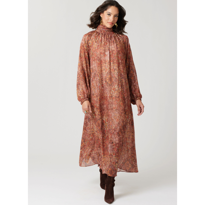 Patron McCall's 8603.D5 (32-40) - Robe ample à ourlets variés