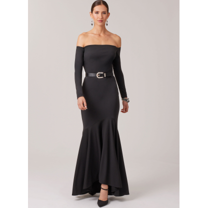 Patron McCall's 8605.R5 (42-50) - Robe bustier-épaules dénudées 2