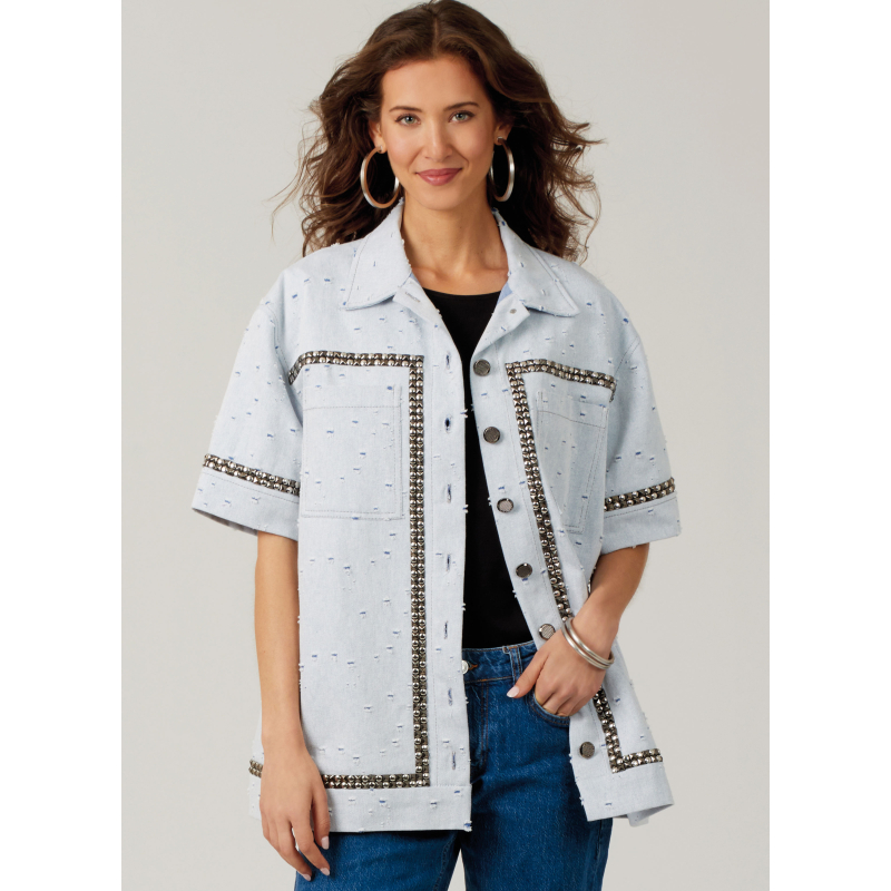 Patron McCall's 8606.H5 (34-42) - Chemise boutonnée manches variées