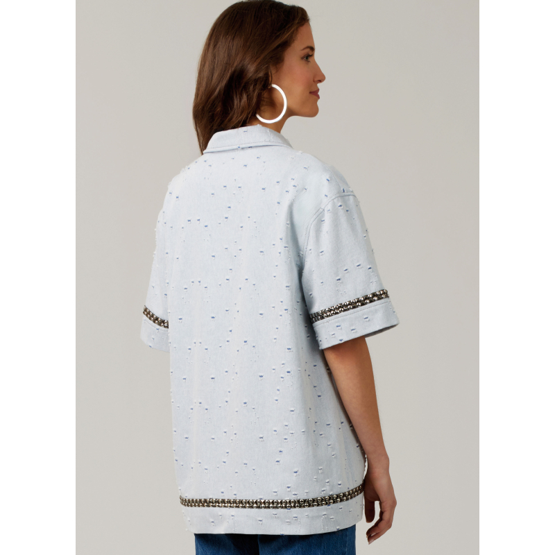 Patron McCall's 8606.U5 (44-52) - Chemise boutonnée manches variées