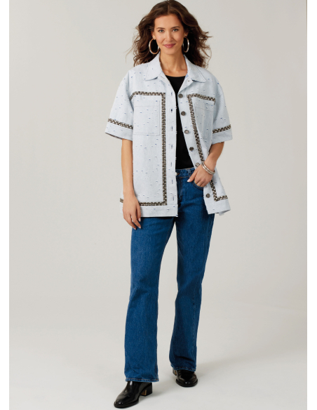 Patron McCall's 8606.U5 (44-52) - Chemise boutonnée manches variées