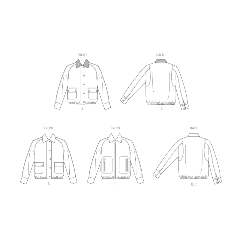 Patron McCall's 8607.K5 (36-44) - Blouson Chic à Boutonnage