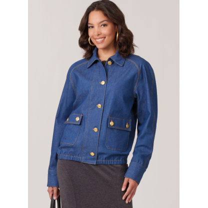 Patron McCall's 8607.Y5 (46-54) - Blouson Chic à Boutonnage 2