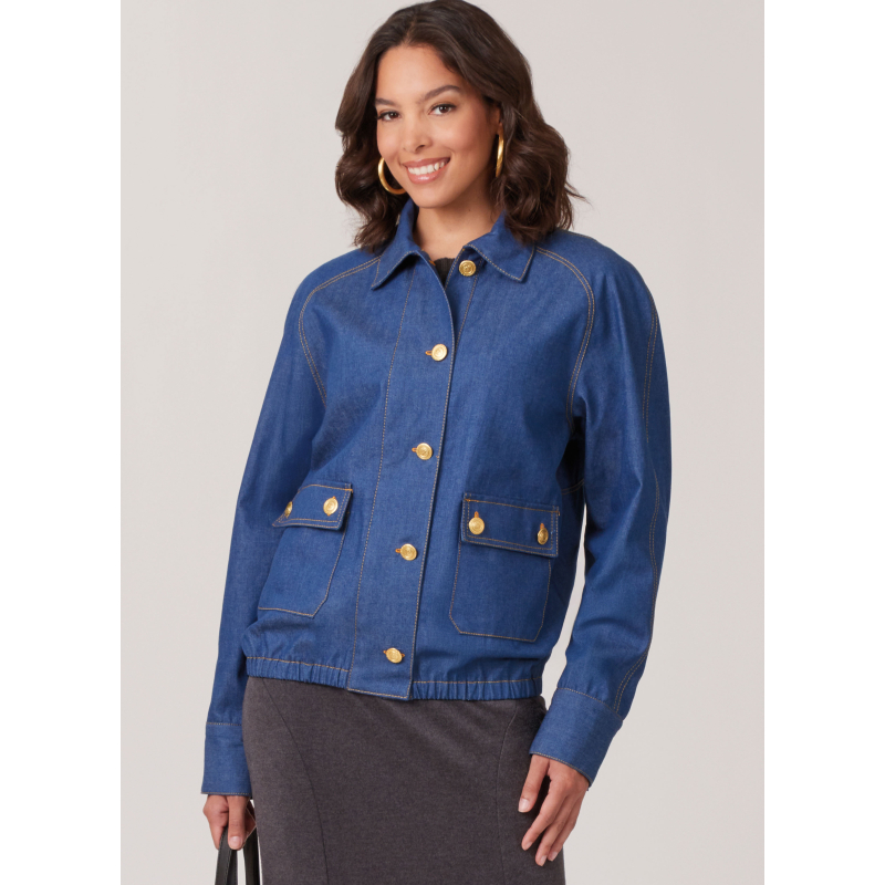 Patron McCall's 8607.Y5 (46-54) - Blouson Chic à Boutonnage