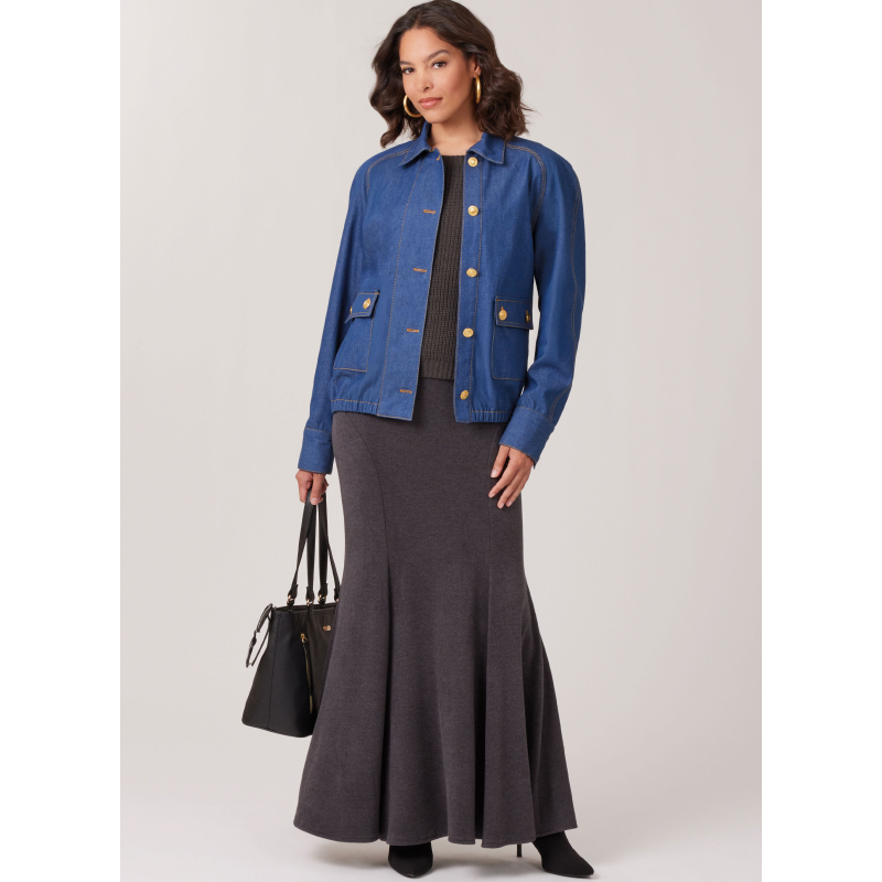 Patron McCall's 8607.Y5 (46-54) - Blouson Chic à Boutonnage