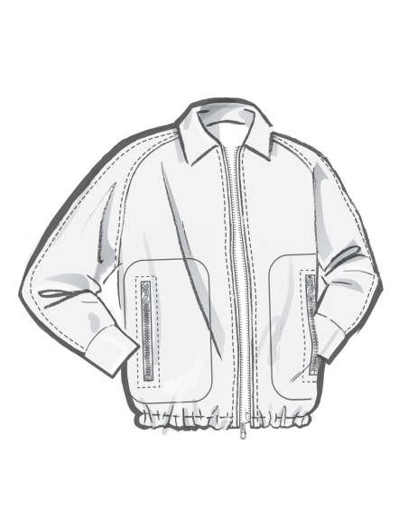 Patron McCall's 8607.Y5 (46-54) - Blouson Chic à Boutonnage