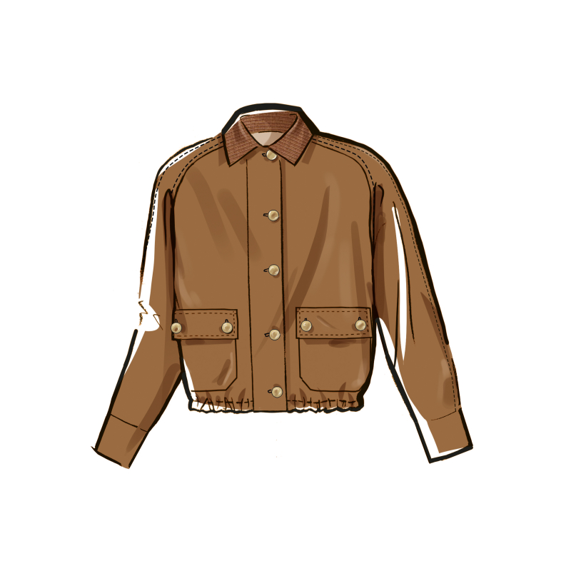 Patron McCall's 8607.Y5 (46-54) - Blouson Chic à Boutonnage