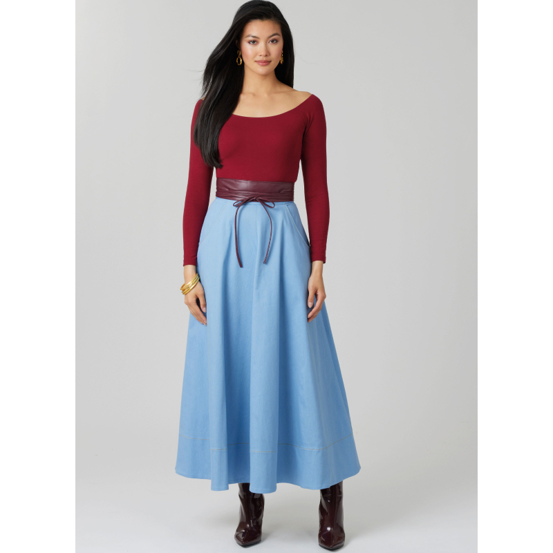 Patron McCall's 8609.U5 (44-52) -Jupe évasée en trois longueurs