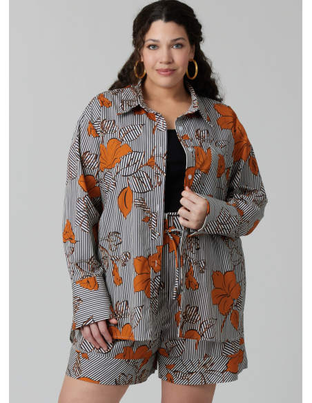 Patron McCall's 8611.BB (48-56) - Chemise boutonnée + short & pantalon coordonnés