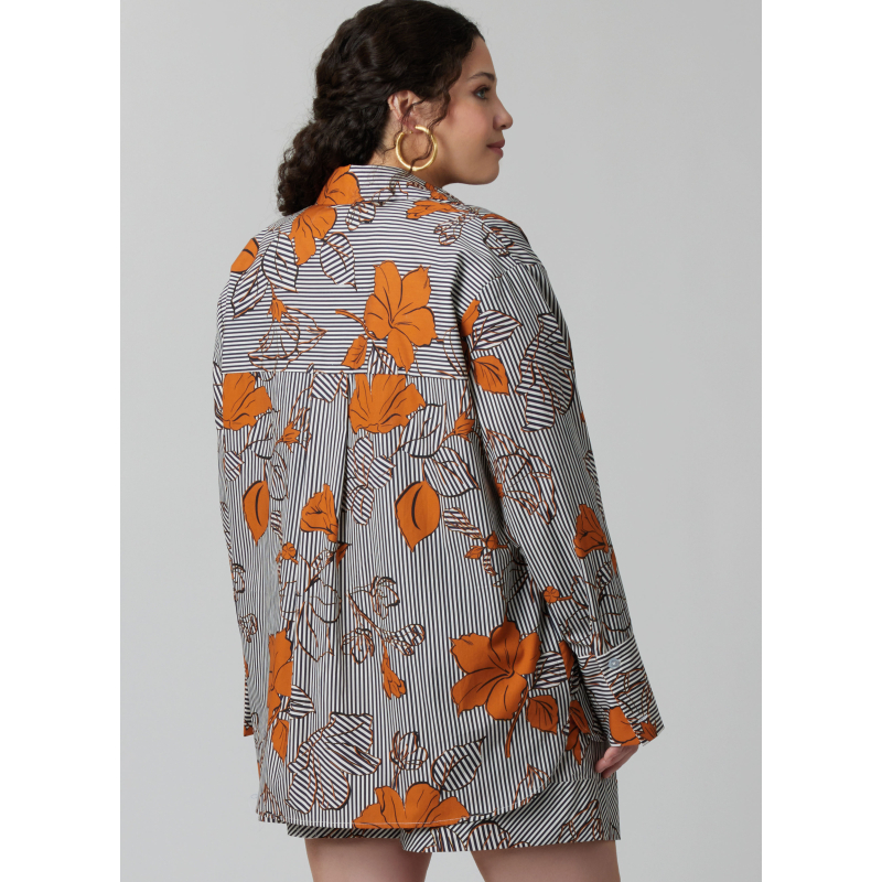 Patron McCall's 8611.BB (48-56) - Chemise boutonnée + short & pantalon coordonnés