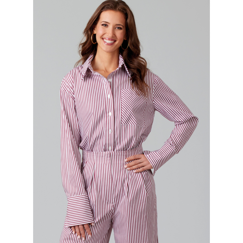 Patron McCall's 8611.BB (48-56) - Chemise boutonnée + short & pantalon coordonnés