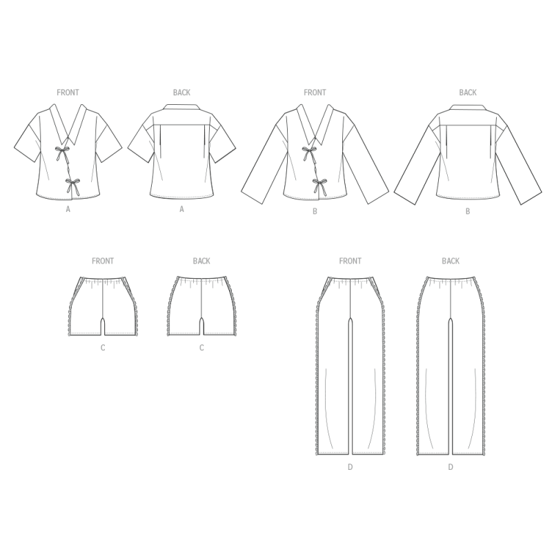 Patron McCall's 8612.BB (44-62) - Pyjama oversize & pantalon