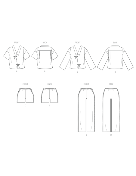 Patron McCall's 8612.BB (44-62) - Pyjama oversize & pantalon