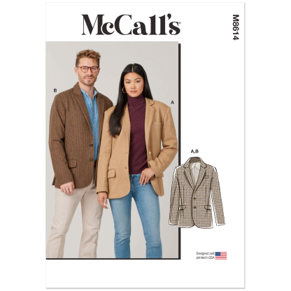 Patron McCall's 8614.A (32-54) - Blazer unisexe chic