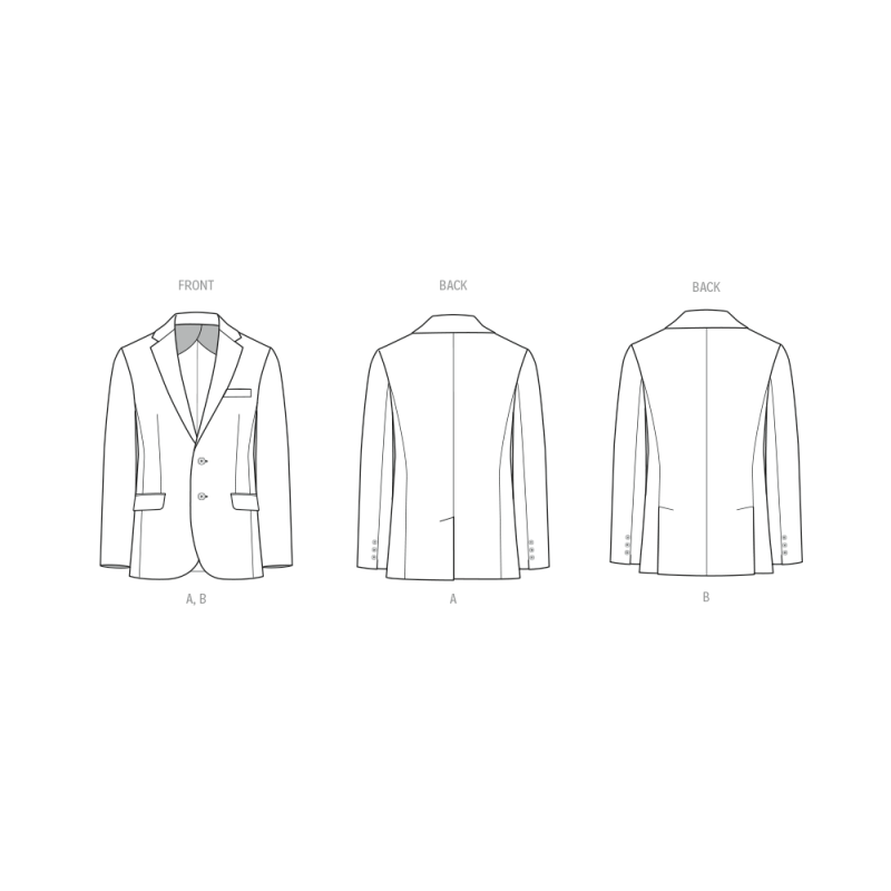 Patron McCall's 8614.A (32-54) - Blazer unisexe chic