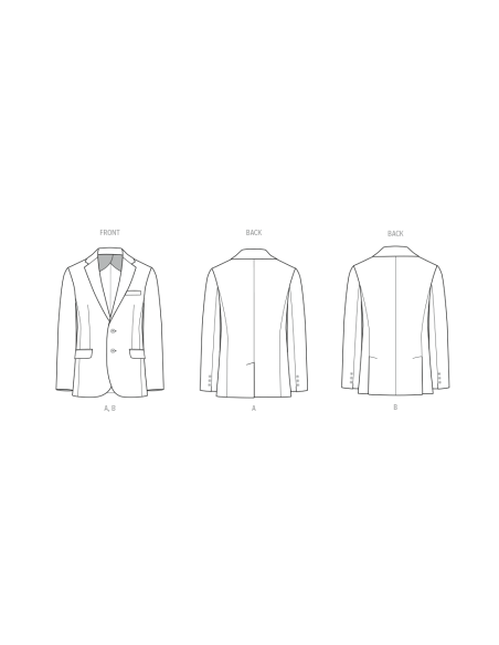 Patron McCall's 8614.A (32-54) - Blazer unisexe chic