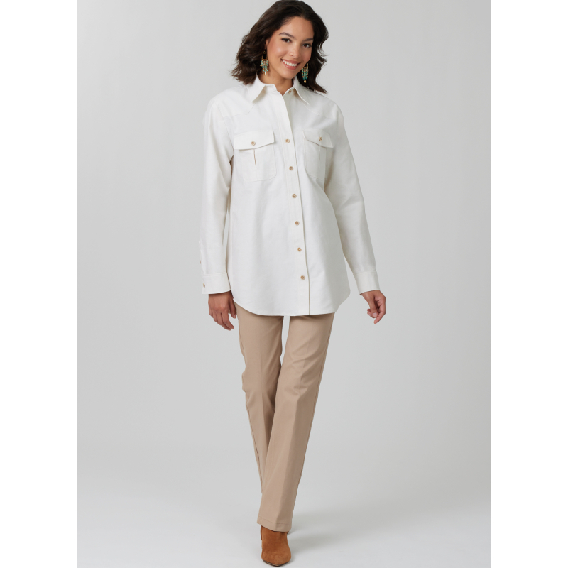 Patron McCall's 8615.A (32-54) - Chemise boutonnée unisexe