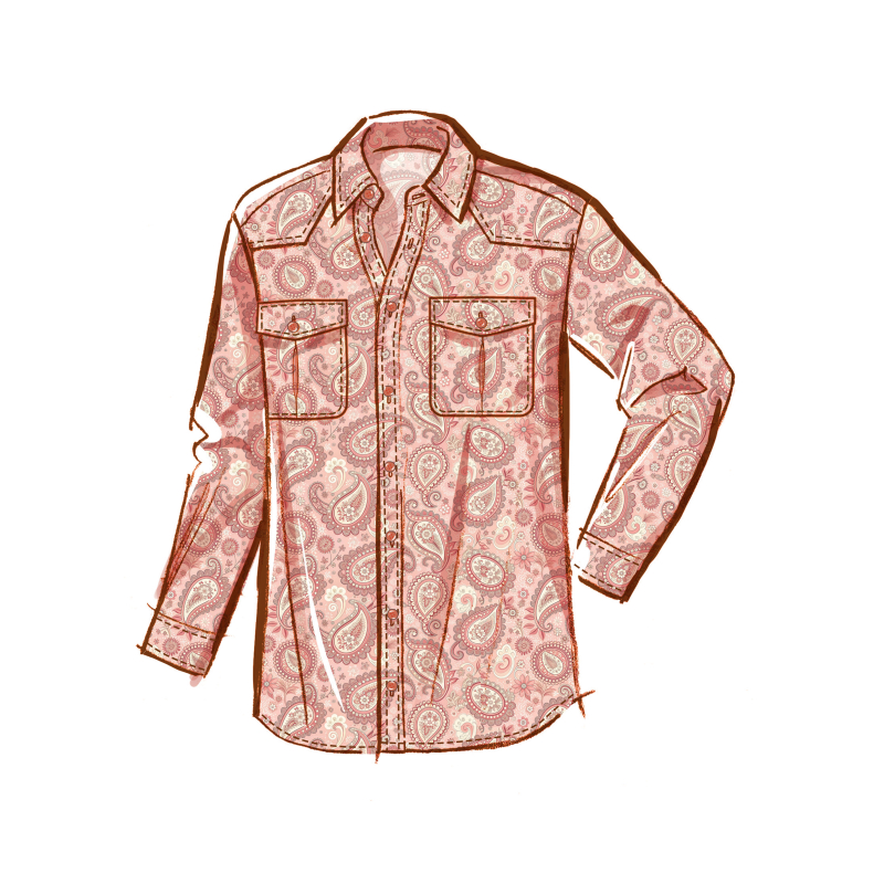 Patron McCall's 8615.A (32-54) - Chemise boutonnée unisexe