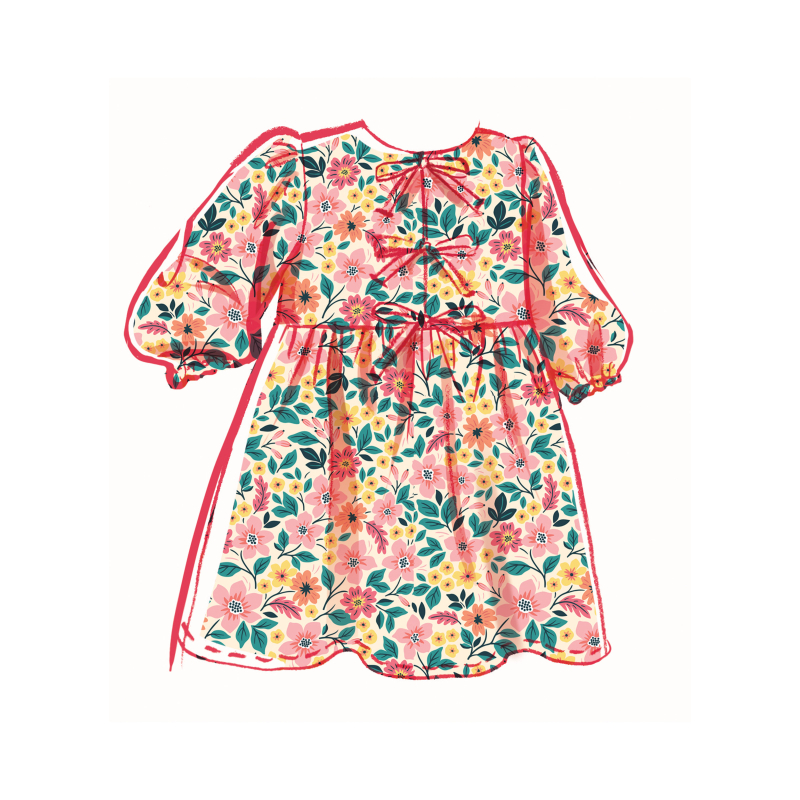 Patron McCall's 8618.HH (3-6) - Top, robe et pantalon fille