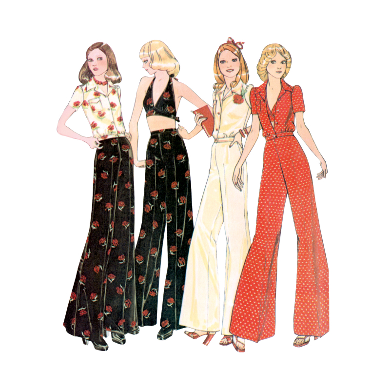 Patron McCall's 8622.K5 (36-44) - Blouse boutonnée, halter & pantalon coordonnés