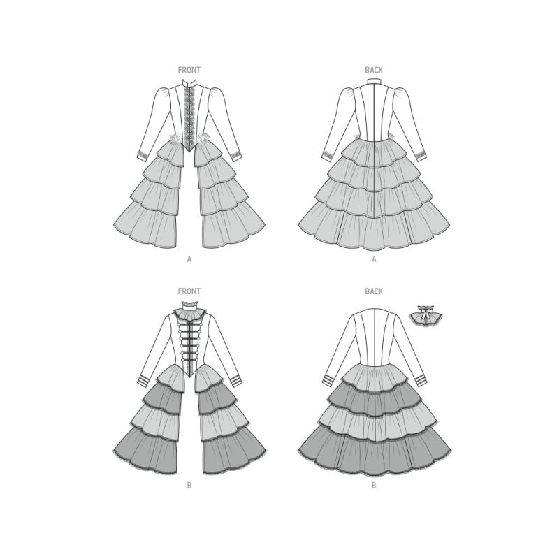 Patron McCall's 8623.U5 (44-52) - Costume femme rétro chic