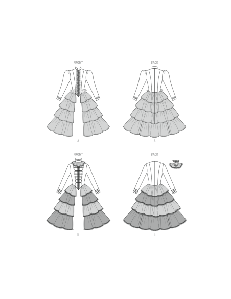 Patron McCall's 8623.U5 (44-52) - Costume femme rétro chic