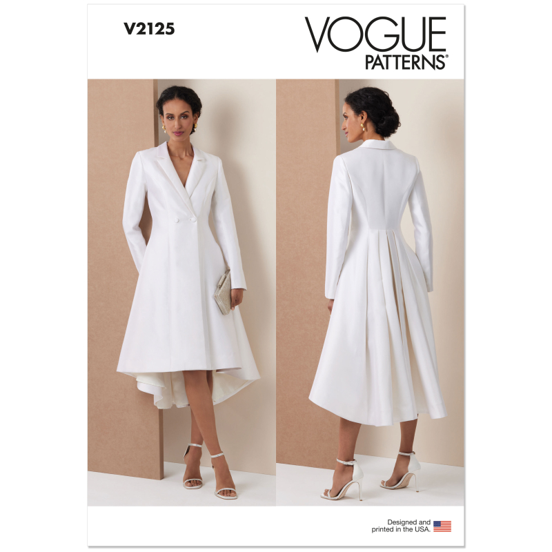 Patron Vogue 2125/D5 (32-40) - Manteau-robe double boutonnage