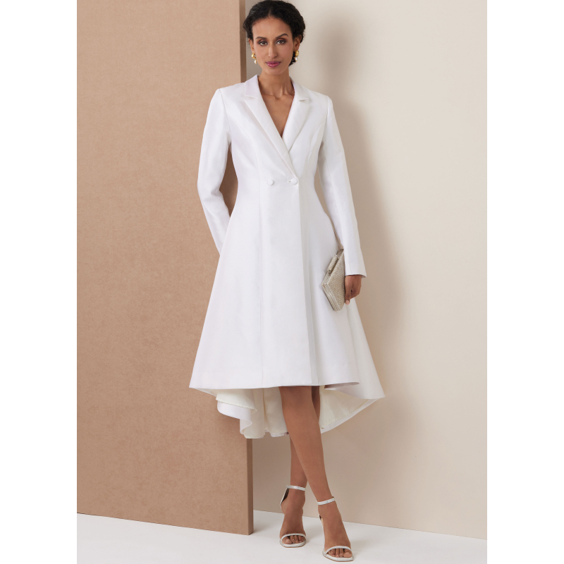 Patron Vogue 2125/D5 (32-40) - Manteau-robe double boutonnage