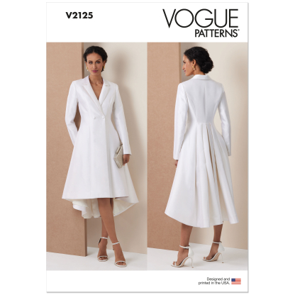 Patron Vogue 2125/P5 (40-48) - Manteau-robe double boutonnage