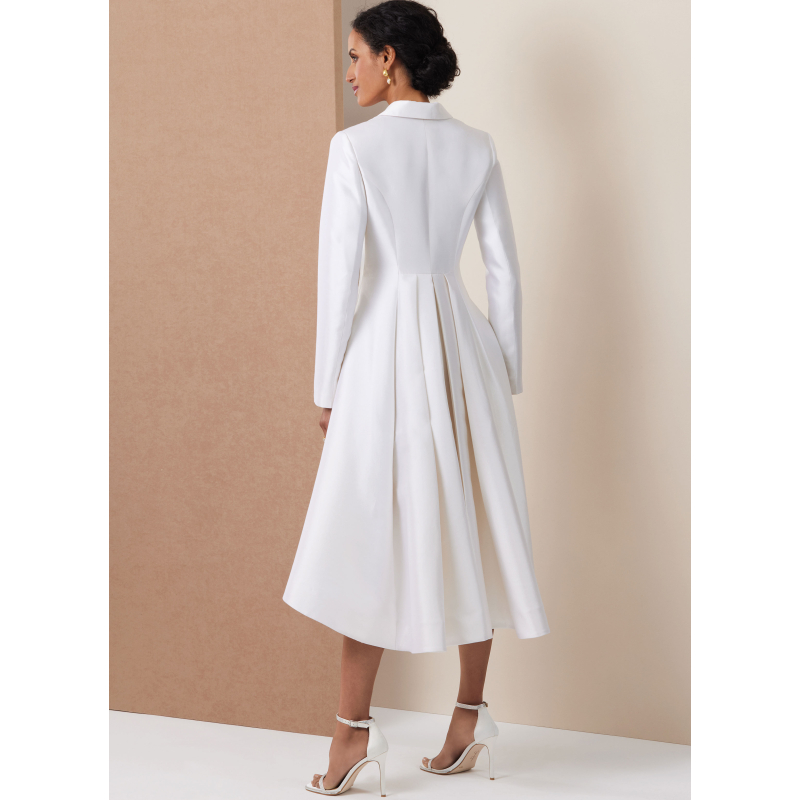 Patron Vogue 2125/P5 (40-48) - Manteau-robe double boutonnage