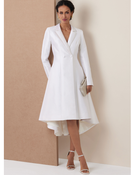 Patron Vogue 2125/P5 (40-48) - Manteau-robe double boutonnage