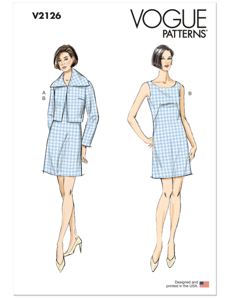 Patron Vogue 2126/D5 (32-40) - Ensemble veste & robe fourreau chic