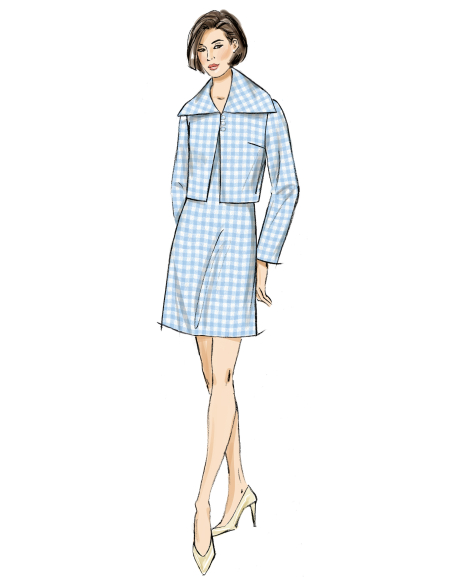Patron Vogue 2126/D5 (32-40) - Ensemble veste & robe fourreau chic
