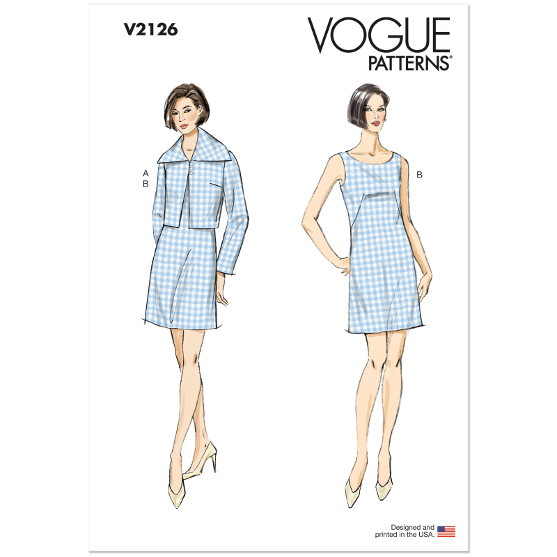 Patron Vogue 2126/R5 (40-50) - Ensemble veste & robe fourreau chic