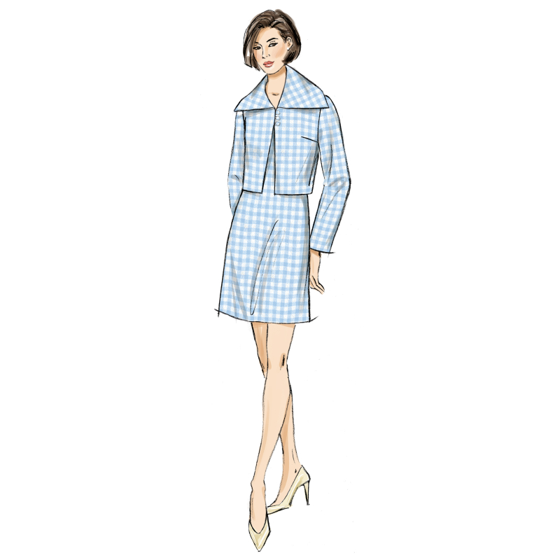 Patron Vogue 2126/R5 (40-50) - Ensemble veste & robe fourreau chic