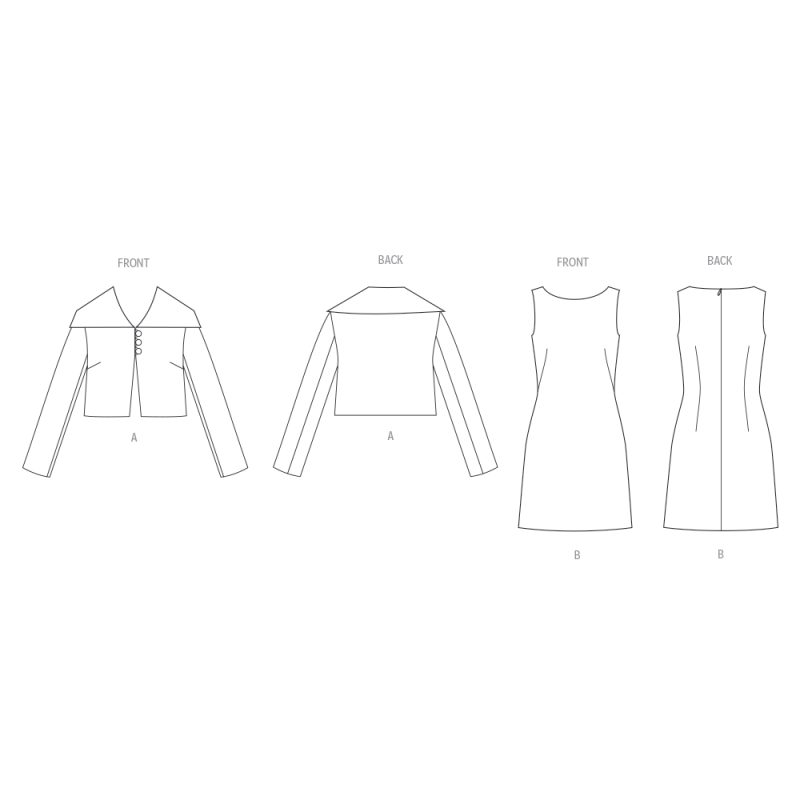 Patron Vogue 2126/R5 (40-50) - Ensemble veste & robe fourreau chic