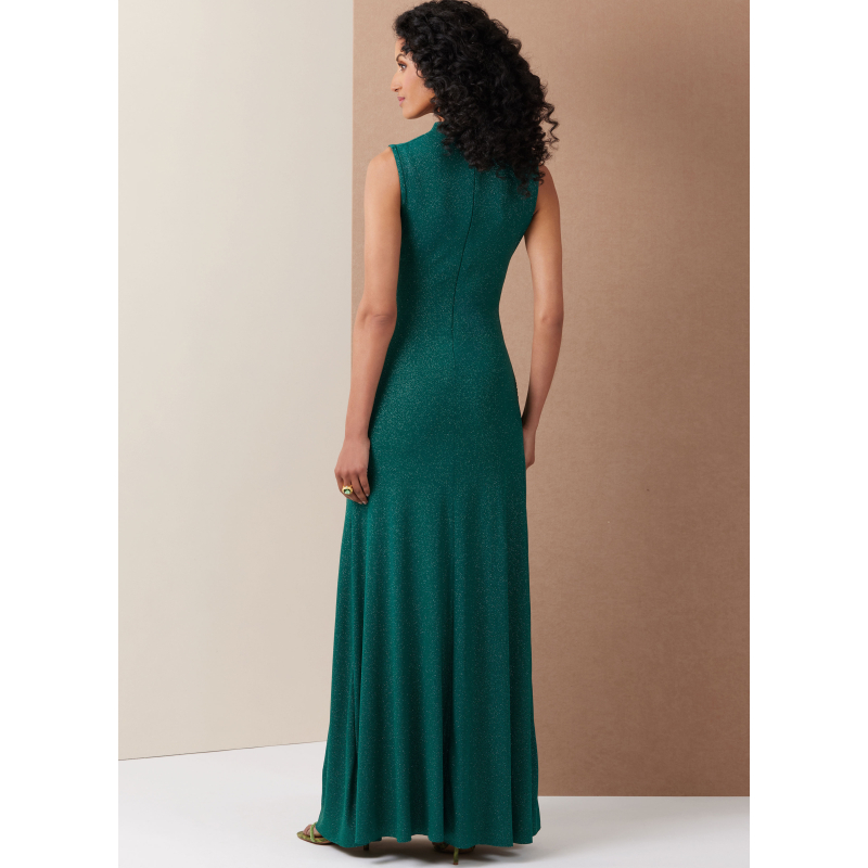 Patron Vogue 2128/B5 (36-44) - Robe longue à drapé chic