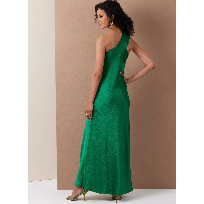 Patron Vogue 2130/D5 (32-40) - Robe une épaule coupe biaisée