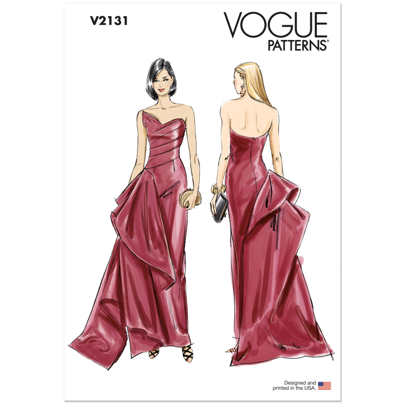 Patron Vogue 2131/U5 (44-52) - Robe bustier élégante