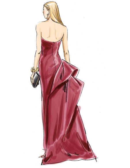 Patron Vogue 2131/U5 (44-52) - Robe bustier élégante