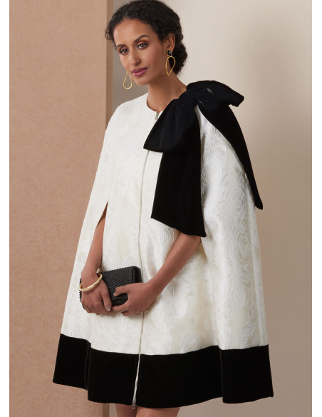 Patron Vogue 2133/H5 (34-42) - Cape courte & robe ajustée avec nœud amovible