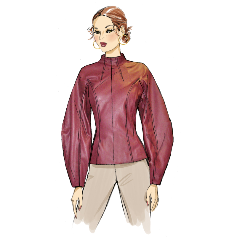 Patron Vogue 2134/H5 (34-42) - Top élégant à encolure entonnoir